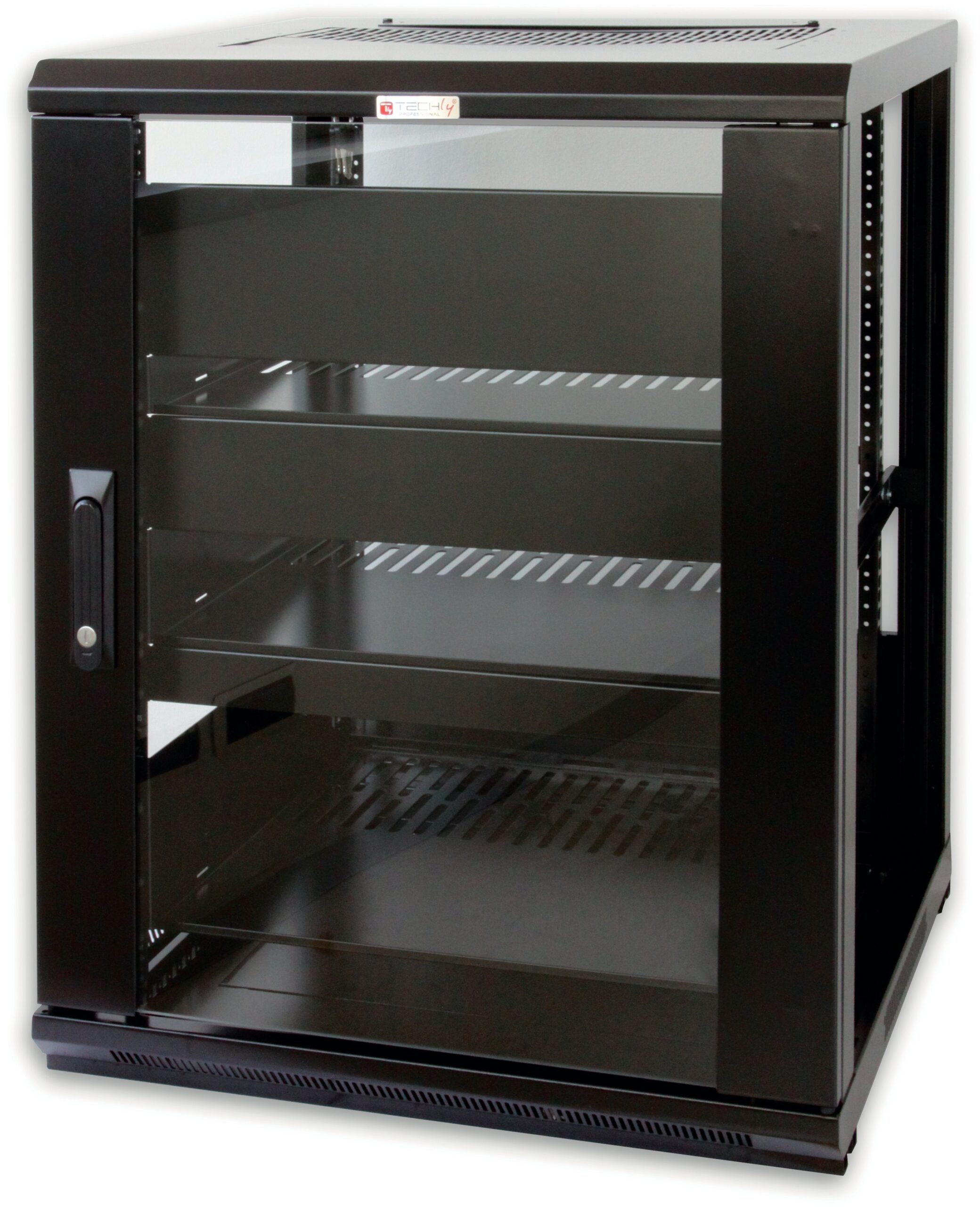 Armadio Rack 19'' 600x600 15U per Audio Video Nero - immagine 3