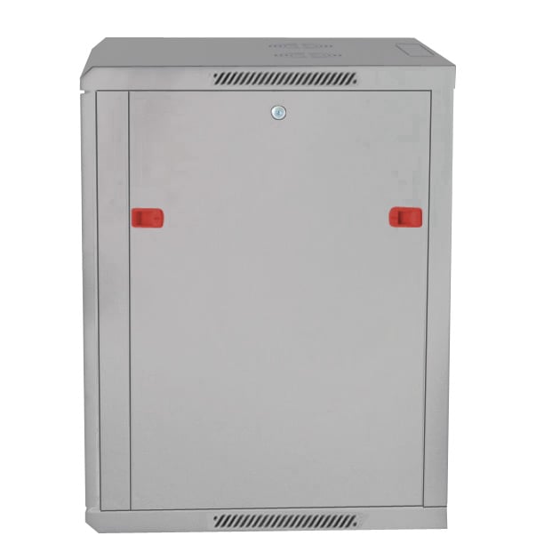 Armadio Rack 19'' a muro 12 unità sezione unica prof. 600mm Grigio - immagine 4