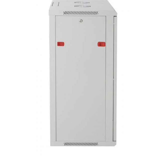 Armadio Rack 19'' a muro 20 unità sezione unica prof. 450mm Grigio - immagine 4