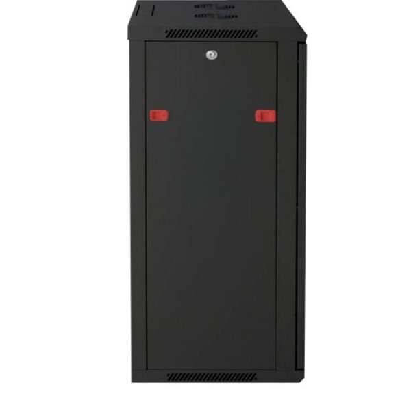 Armadio Rack 19'' a muro 20 unità sezione unica prof. 450mm Nero - immagine 3