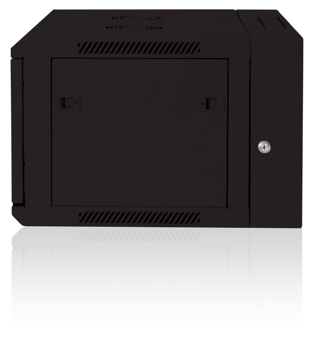 Armadio Rack 19'' a muro 9 unità due sezioni Nero - immagine 3