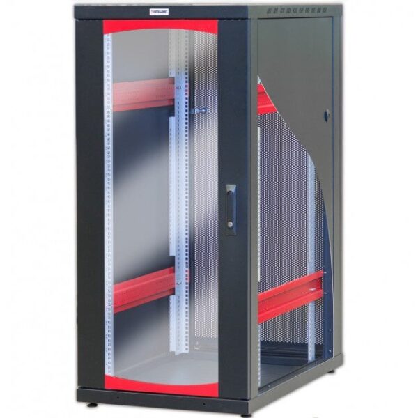 Armadio Server Rack 19'' 600x1000 20 Unita' Nero serie IdealNET - immagine 3