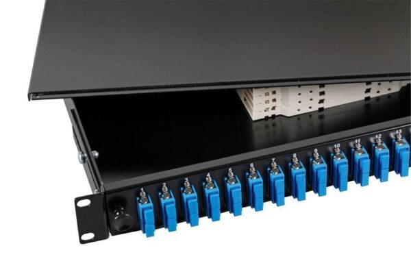 Cassetto Ottico 19'' con 24 bussole SC Duplex Monomodale Nero - immagine 3