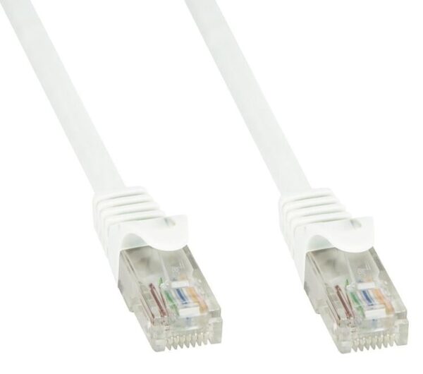 Cavo di rete Patch in CCA Cat.5E Bianco UTP 3 metri - immagine 3