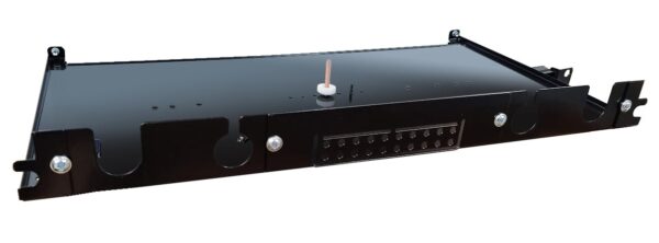 Cassetto Ottico 19'' con 12 bussole LC Duplex Multimodale OM3 Nero - immagine 2