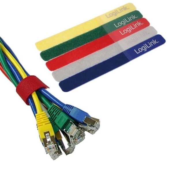 Fascette Fermacavo Colorate in Velcro Set da 5 pz - immagine 3