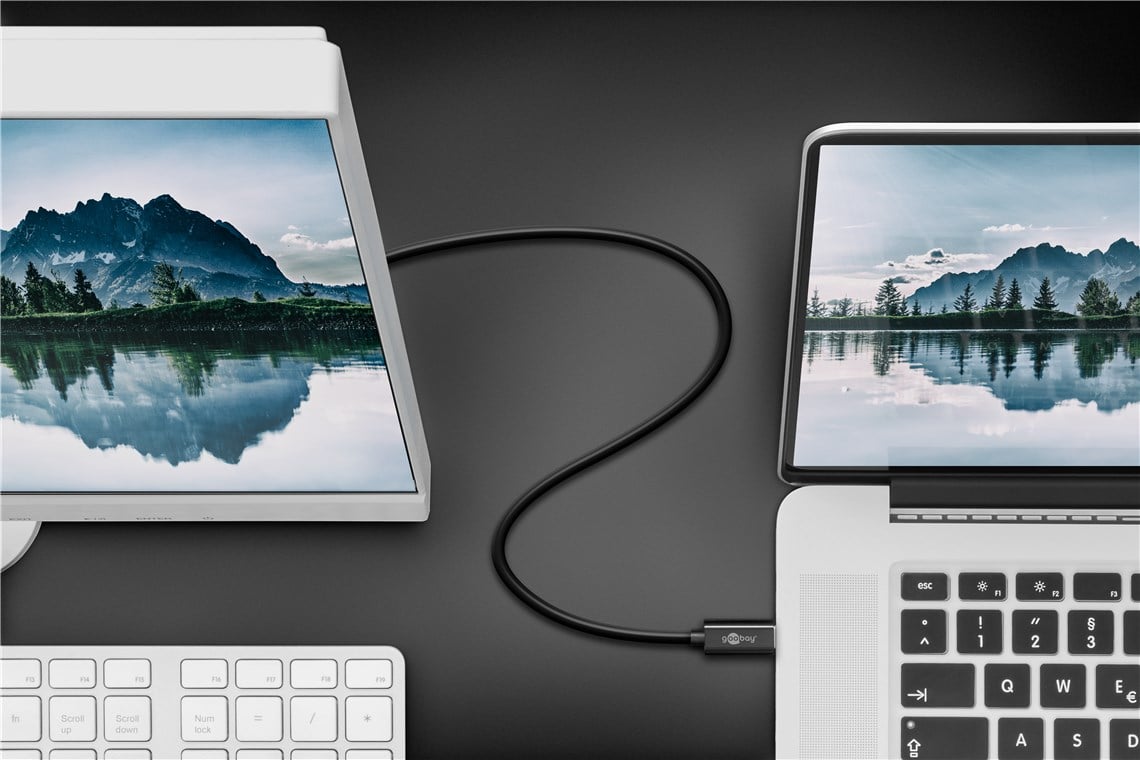 Cavo Adattatore USB-C™ a DisplayPort 4K 1.2m Nero - immagine 3