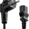 Cavo alimentazione C13 F a Schuko angolata 5m - immagine 2