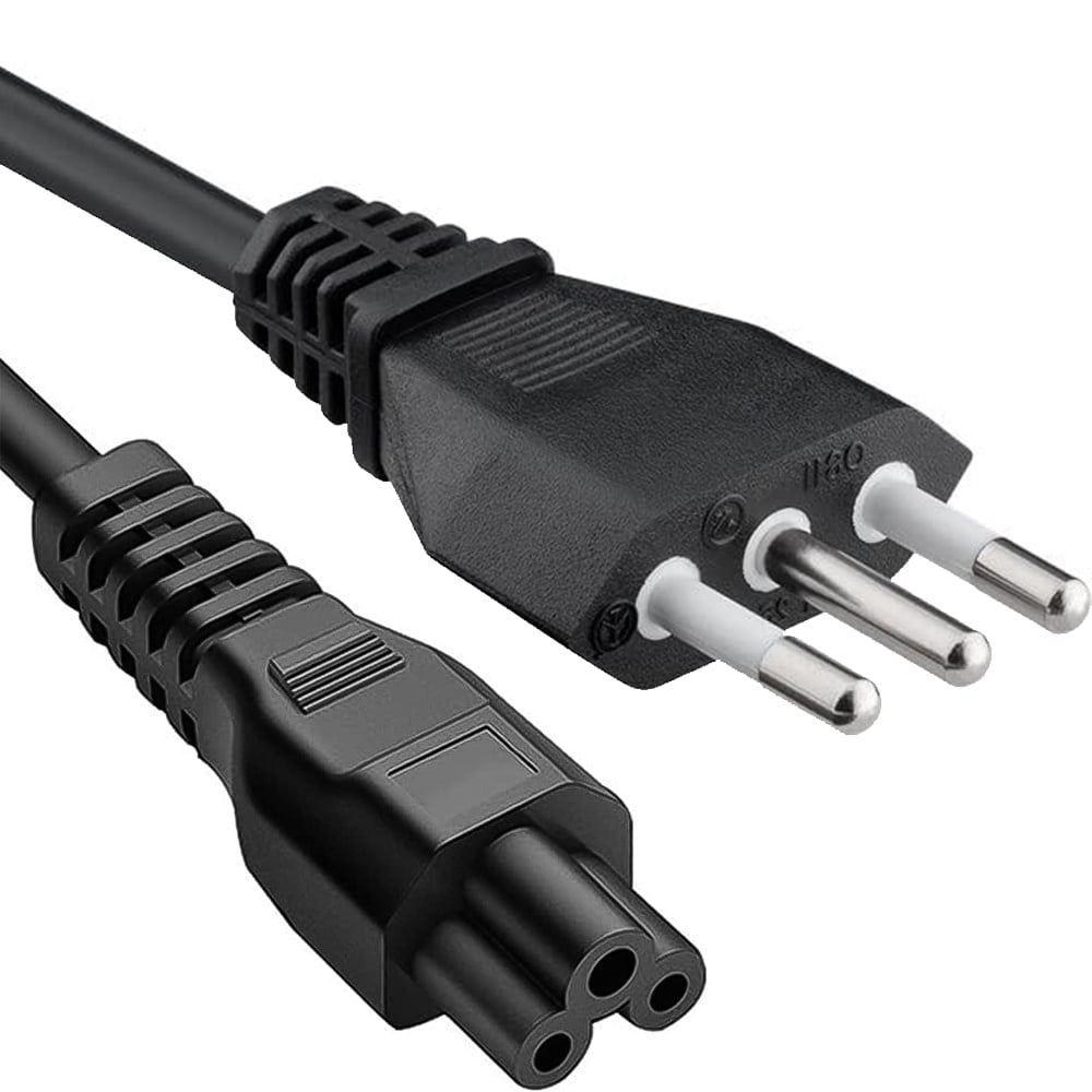 Cavo alimentazione C5 F a spina italiana 1,8 mt nero - immagine 3