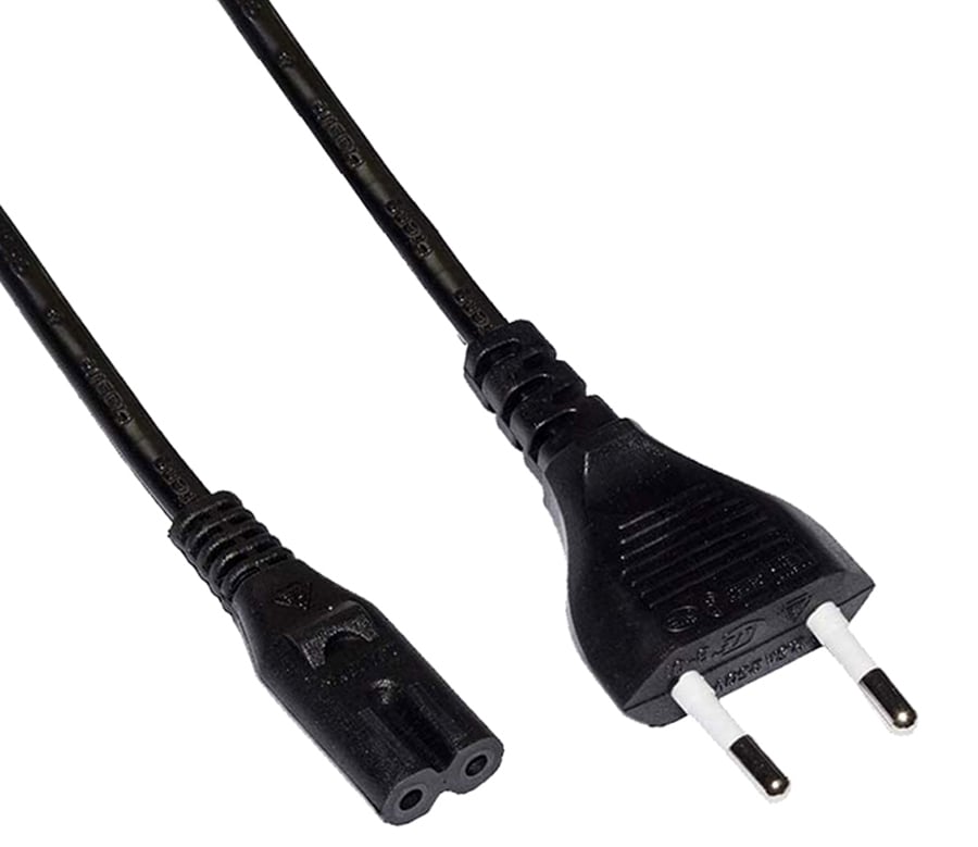 Cavo alimentazione C7 a italiana 3,0 m Nero - immagine 3