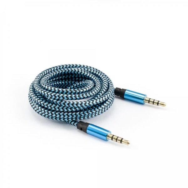 Cavo Audio Stereo Jack 3.5 mm M/M 1,5m Azzurro - immagine 3