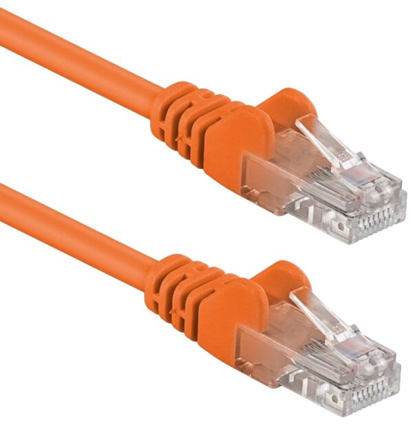 Cavo di rete Patch CCA Cat. 5e Arancione UTP 1 mt - immagine 3