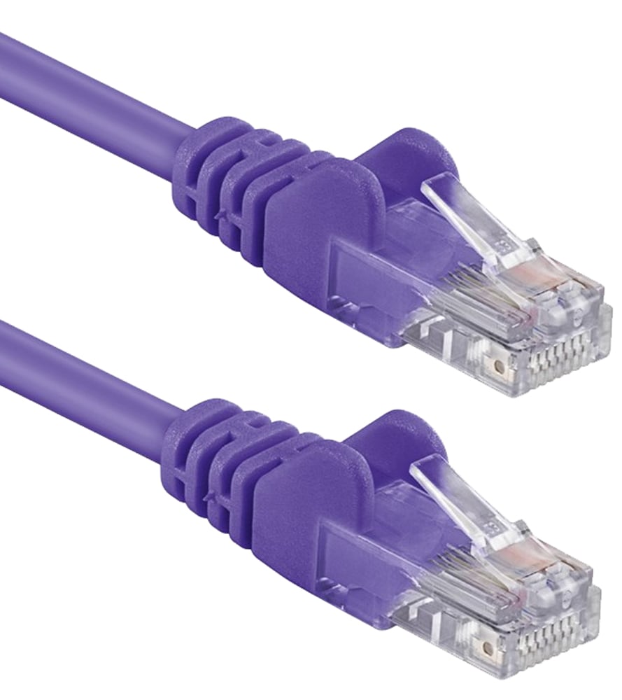 Cavo di rete Patch CCA Cat. 6 Viola UTP 2 m - immagine 2