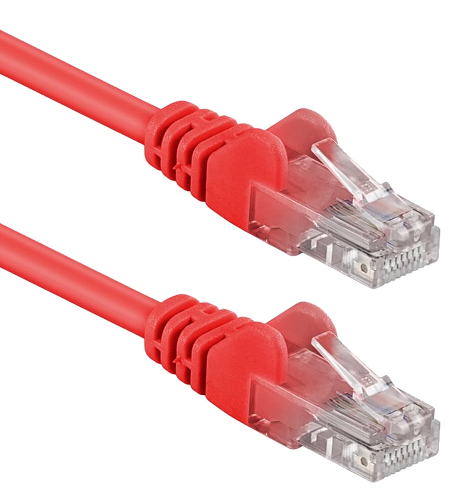 Cavo di rete Patch in CCA Cat. 6 Rosso UTP 2 m - immagine 3