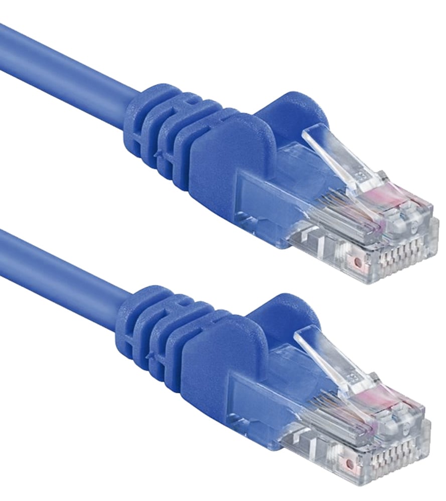 Cavo di rete Patch in Rame Cat. 5e Blu UTP 0,3 metri - immagine 3