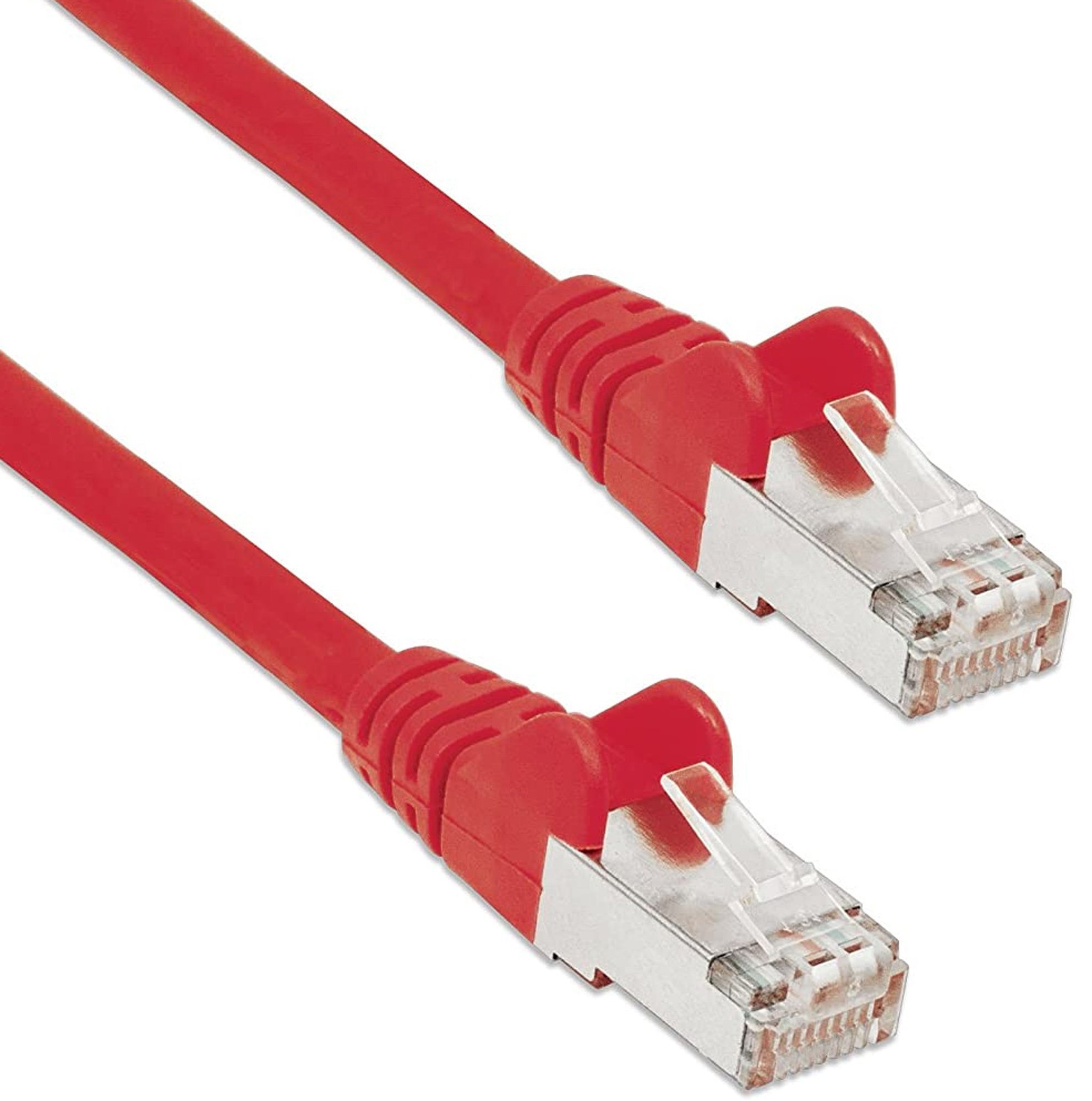 Cavo di rete Patch in Rame Schermato Cat. 5e Rosso F/UTP 3 metri - immagine 3