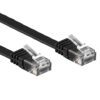 Cavo di Rete Patch Piatto in Rame Cat.6 Nero UTP 3 metri - immagine 2