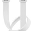 Cavo di Rete Patch Piatto in Rame Cat.6A UTP 10m Bianco - immagine 2