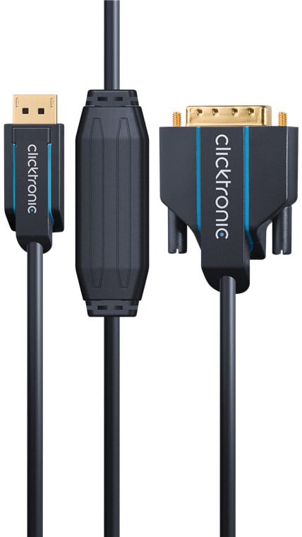 Cavo Monitor DisplayPort Maschio a DVI-D Maschio 2 m Blu - immagine 3