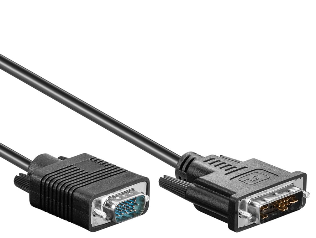 Cavo Monitor DVI-A a VGA M/M 3,0 mt - immagine 2