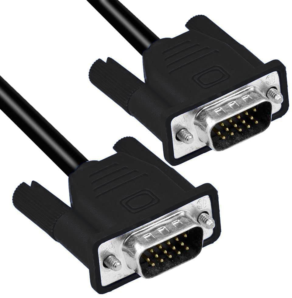 Cavo monitor SVGA standard M/M 3,0 mt NERO - immagine 3