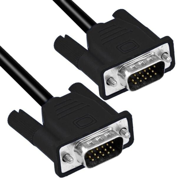 Cavo monitor SVGA standard M/M 4,5 mt NERO - immagine 3