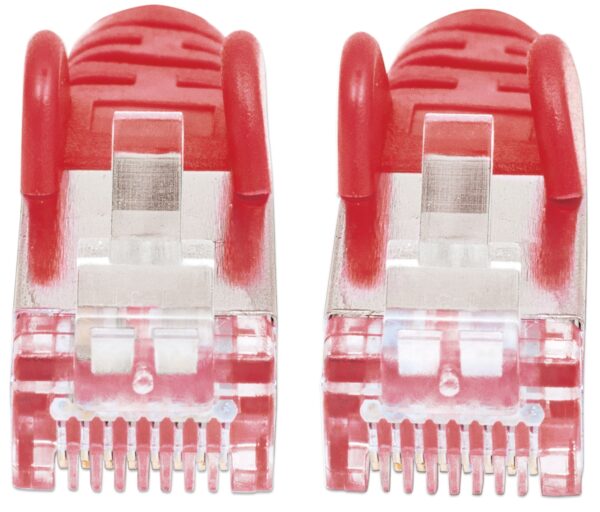 Cavo Patch Cat.7 Plug RJ45 6A S/FTP LSZH 0,5m Rosso - immagine 3