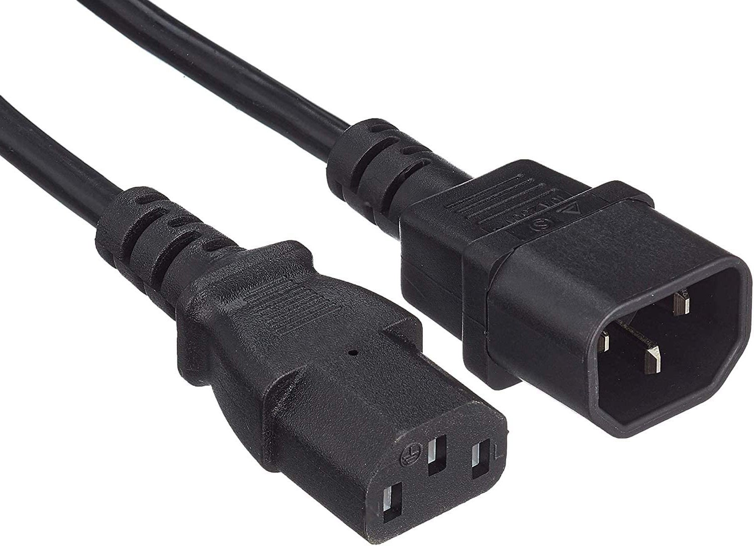 Cavo Prolunga di Alimentazione VDE C13 F a C14 M 0,5 m nero - immagine 3