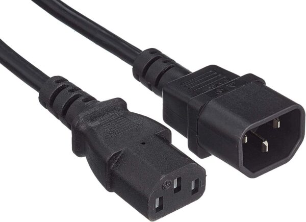 Cavo prolunga VDE C13 F a C14 M 1 m nero - immagine 3