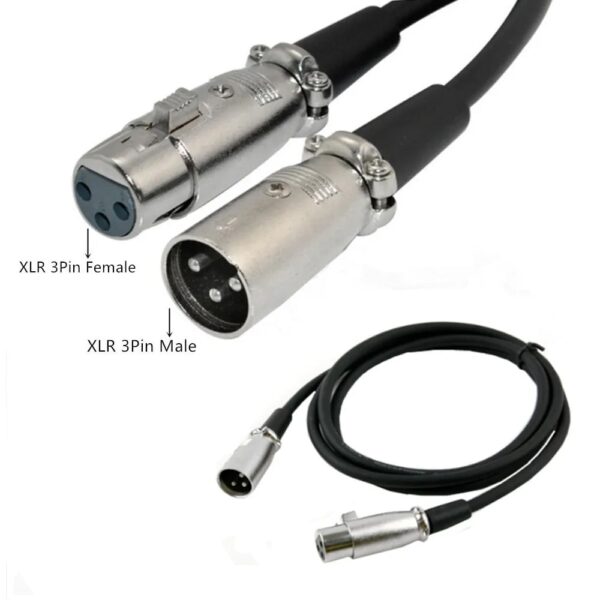 Cavo prolunga XLR Cannon 6 mt. col. Nero - immagine 2