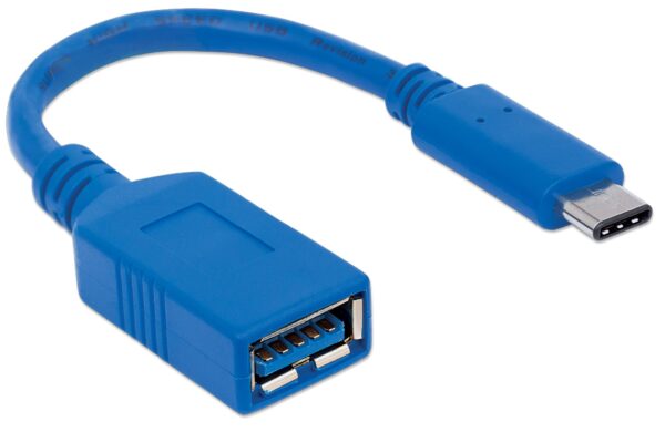 Cavo Superspeed USB A Femmina USB-C™ Maschio 15cm Blu - immagine 3