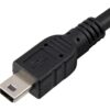 Cavo USB 2.0 ad Y 2xA maschio/mini B maschio 0,6 m - immagine 2