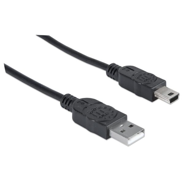 Cavo USB 2.0 OTG A maschio/Mini B maschio 1,8 mt - immagine 3