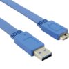 Cavo USB 3.2 Superspeed A maschio/MIC B maschio 1 m FLAT - immagine 3