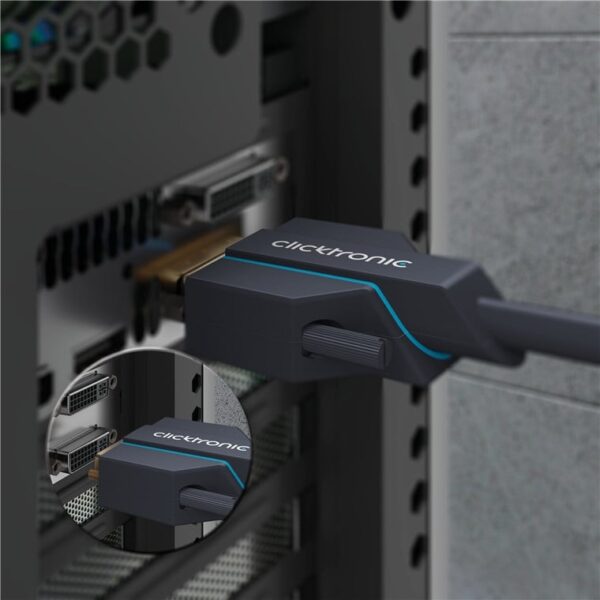 Cavo Video HDMI DVI-D M/M 2 m Alta Qualità - immagine 3