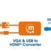 Convertitore da VGA e USB a HDMI - immagine 3