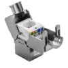 Frutto Keystone RJ45 Cat6A 10Gigabit STP 180° Tooless Slim - immagine 3