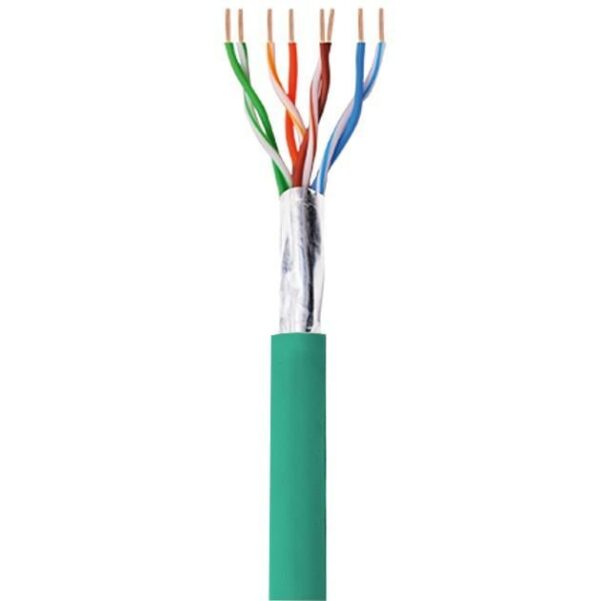 Matassa F/UTP Cavo Cat.5E CCA 100m Flessibile Verde - immagine 3