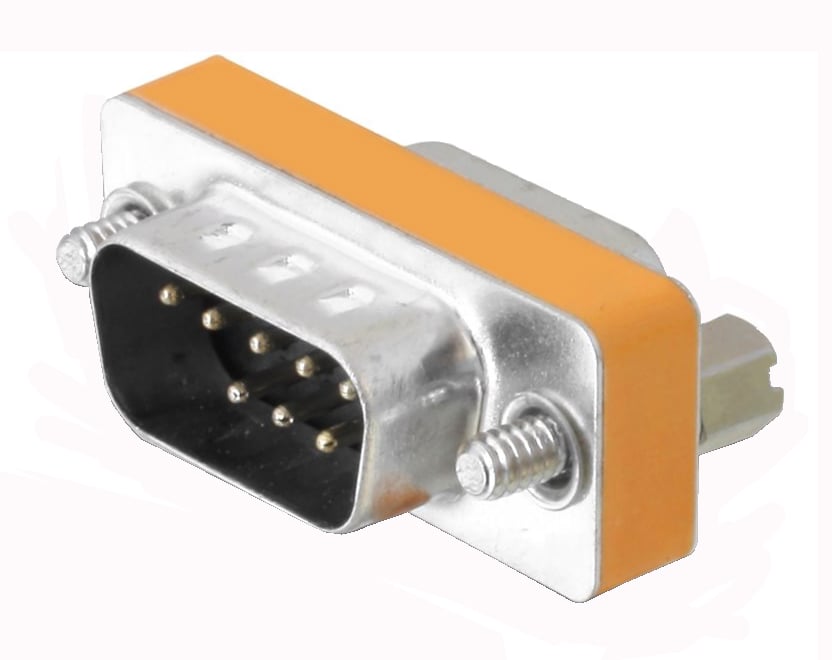 Gender Changer D-SUB 9 pin M/F Null Modem - immagine 3
