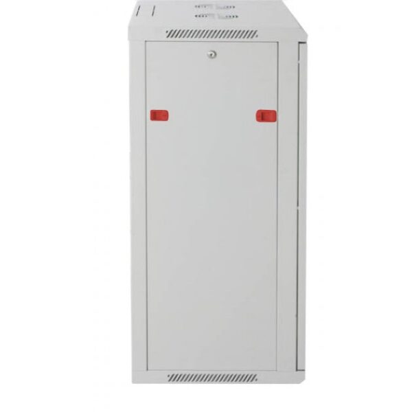 Armadio Rack 19'' a muro 20 unità sezione unica prof. 450mm Grigio - immagine 3