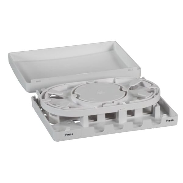 Scatola di connessione indoor FTTH per 4 fibre, 4 adattatori, IP20 - immagine 3