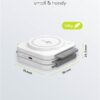 Caricatore Qi Wireless Caricabatterie 3in1 Stazione di Ricarica Pieghevole 15W - immagine 2
