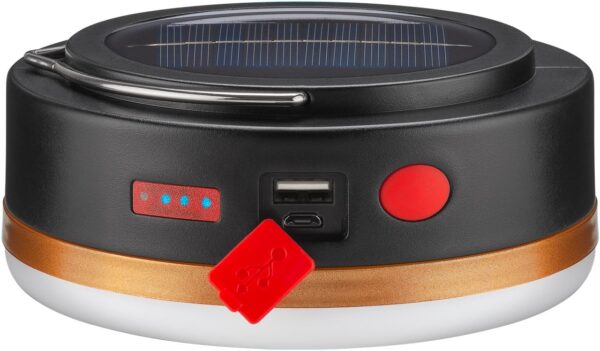Lampada da Campeggio Solare a LED con Telecomando IR e Powerbank - immagine 3