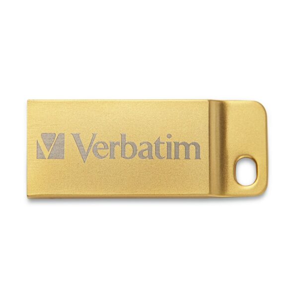 Mini Memoria USB 3.0 Verbatim con Portachiavi 64GB Oro - immagine 3