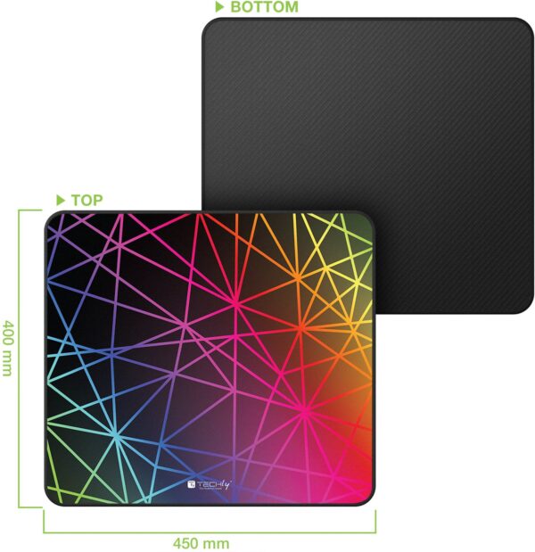 Tappetino Gaming Antiscivolo XL 450 x 400 mm Multicolor - immagine 3