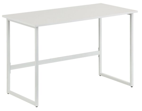 Scrivania per Computer dal Design Moderno per Casa e Ufficio Bianco - immagine 3