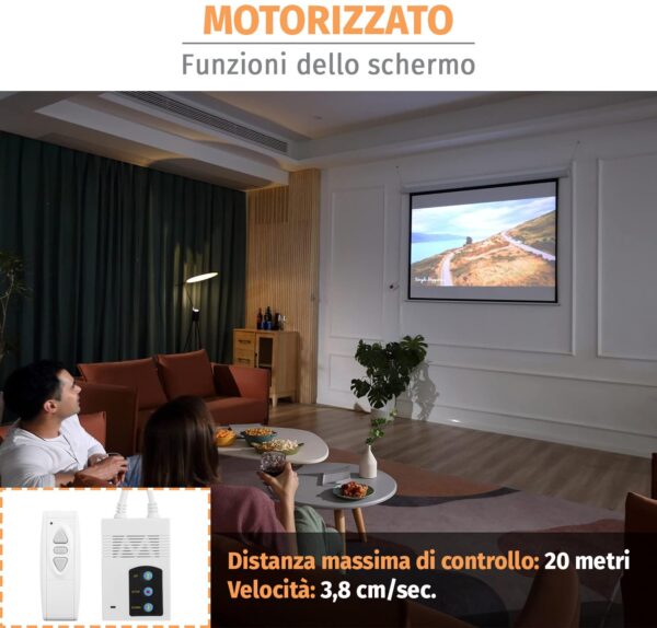 Schermo di Proiezione Motorizzato 112'' 200x200 PSA-112-2 - immagine 3