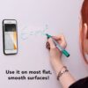 Supporto Smartphone Universale Adesivo Grip Phone con Stand Bianco - immagine 3