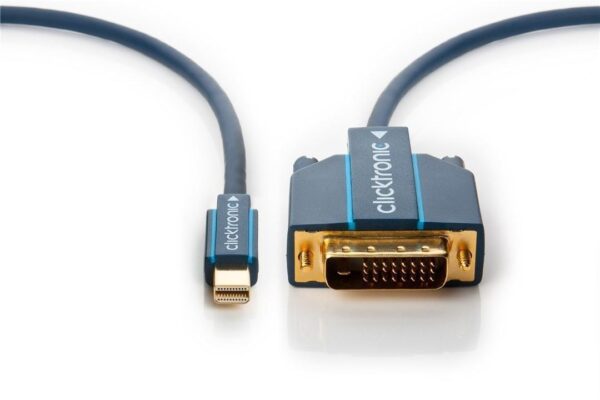 Cavo Mini DisplayPort (Thunderbolt) a DVI-D 24+1 2m Alta Qualità - immagine 3