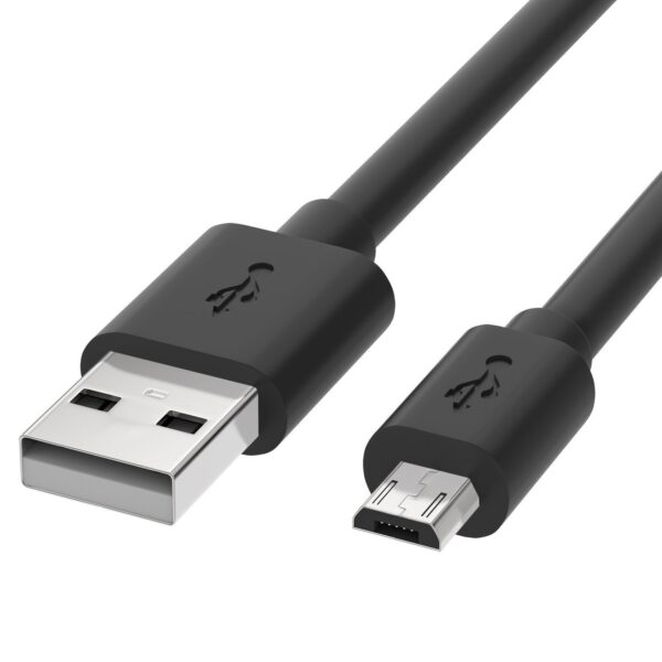 Cavo di Ricarica Rapida USB/Micro-USB 1m Nero - immagine 3